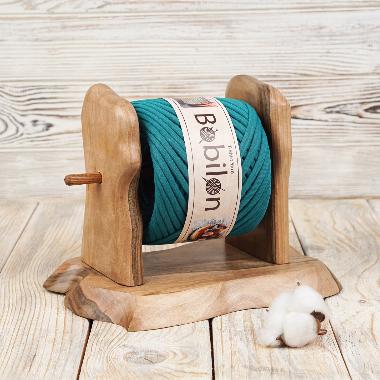 T-shirt yarn, Micro 3-5 mm, Deep Ocean