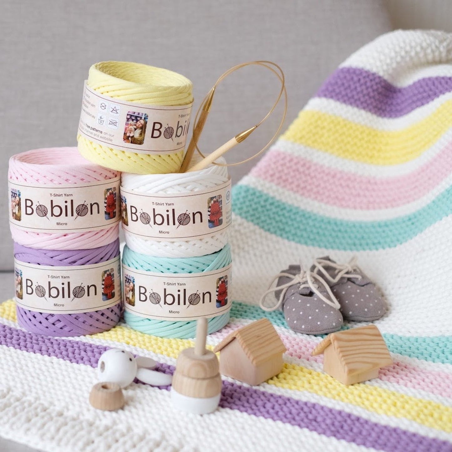 T-shirt yarn, Medium 7-9 mm, Blush Pink