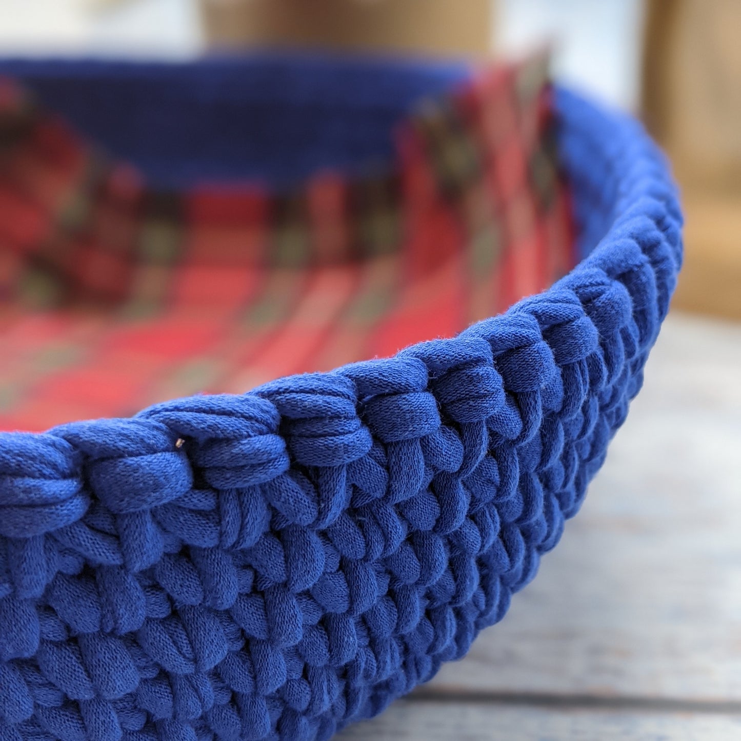 T-shirt yarn, Micro 3-5 mm, Ultramarine