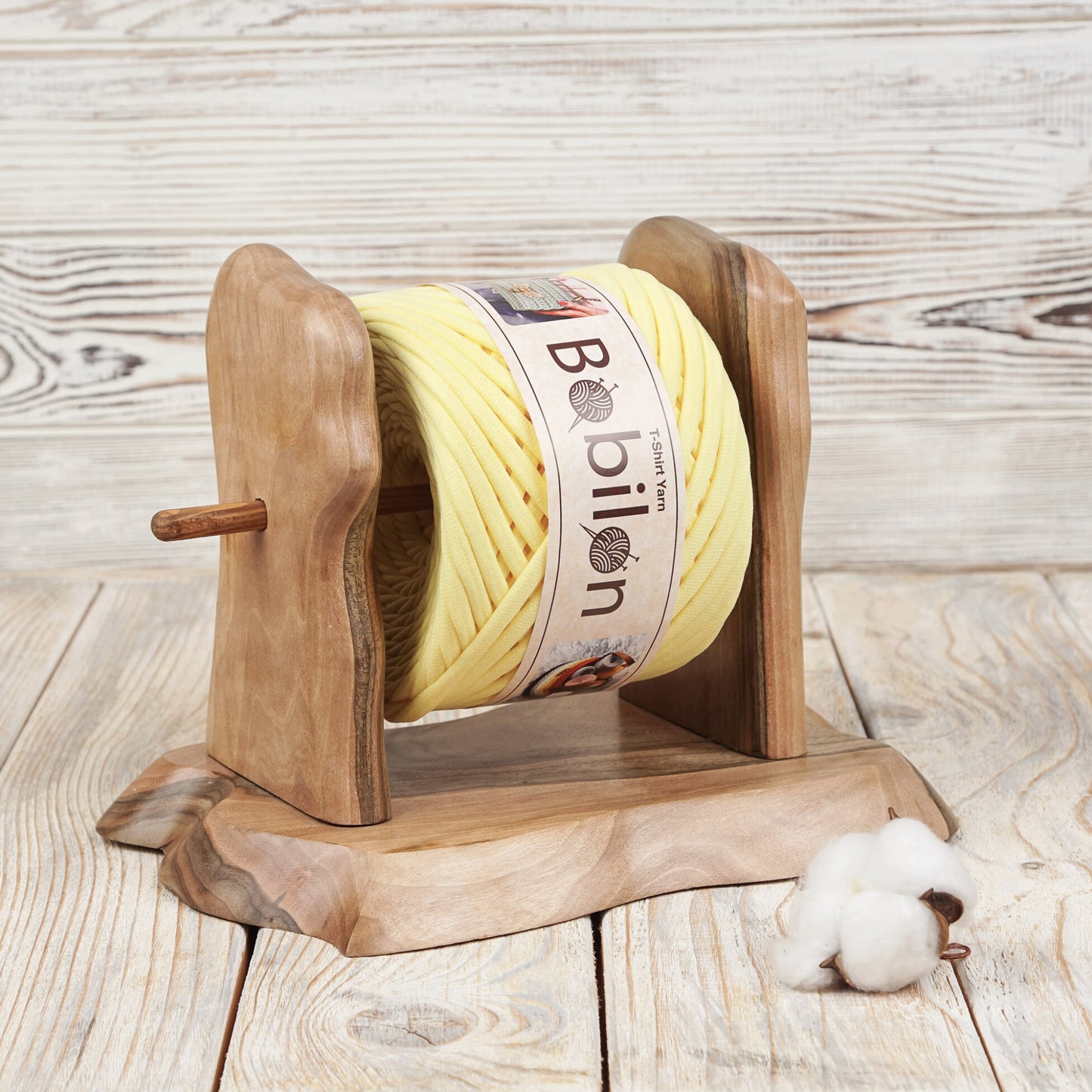 T-shirt yarn, Micro 3-5 mm, Lemon
