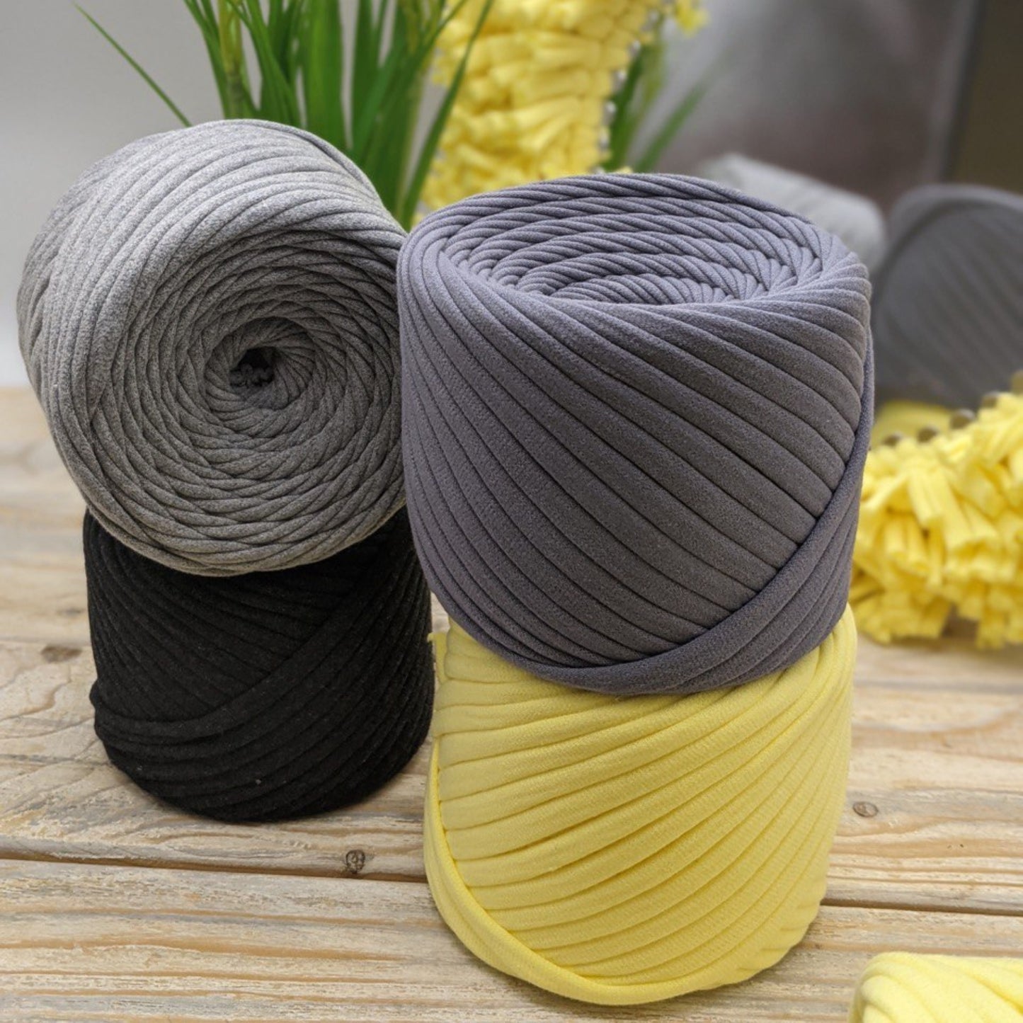 T-shirt yarn, Mini 5-7 mm, Nightfall
