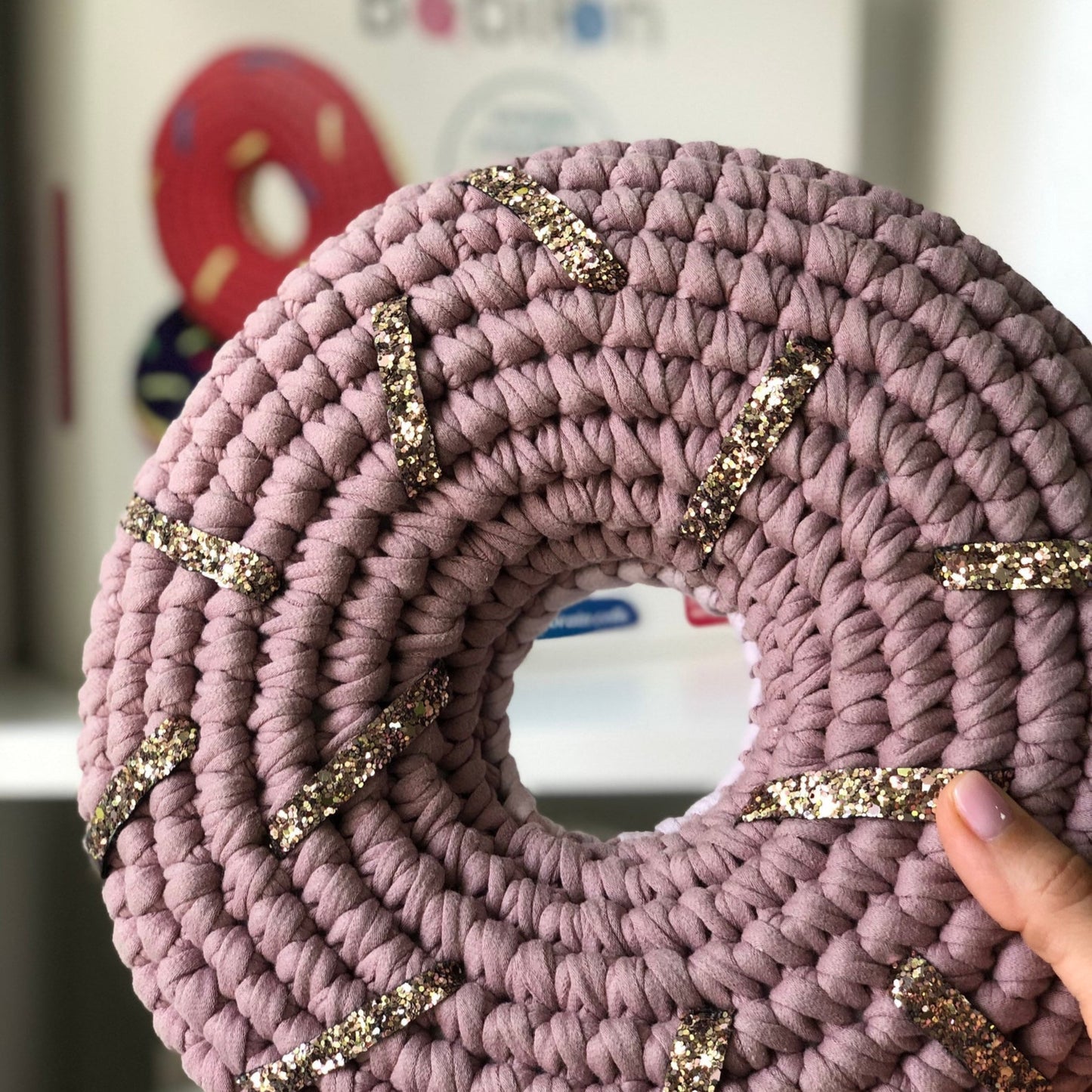 T-shirt yarn, Mini 5-7 mm, Lilac