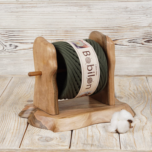 T-shirt yarn, Medium 7-9 mm, Moss Green