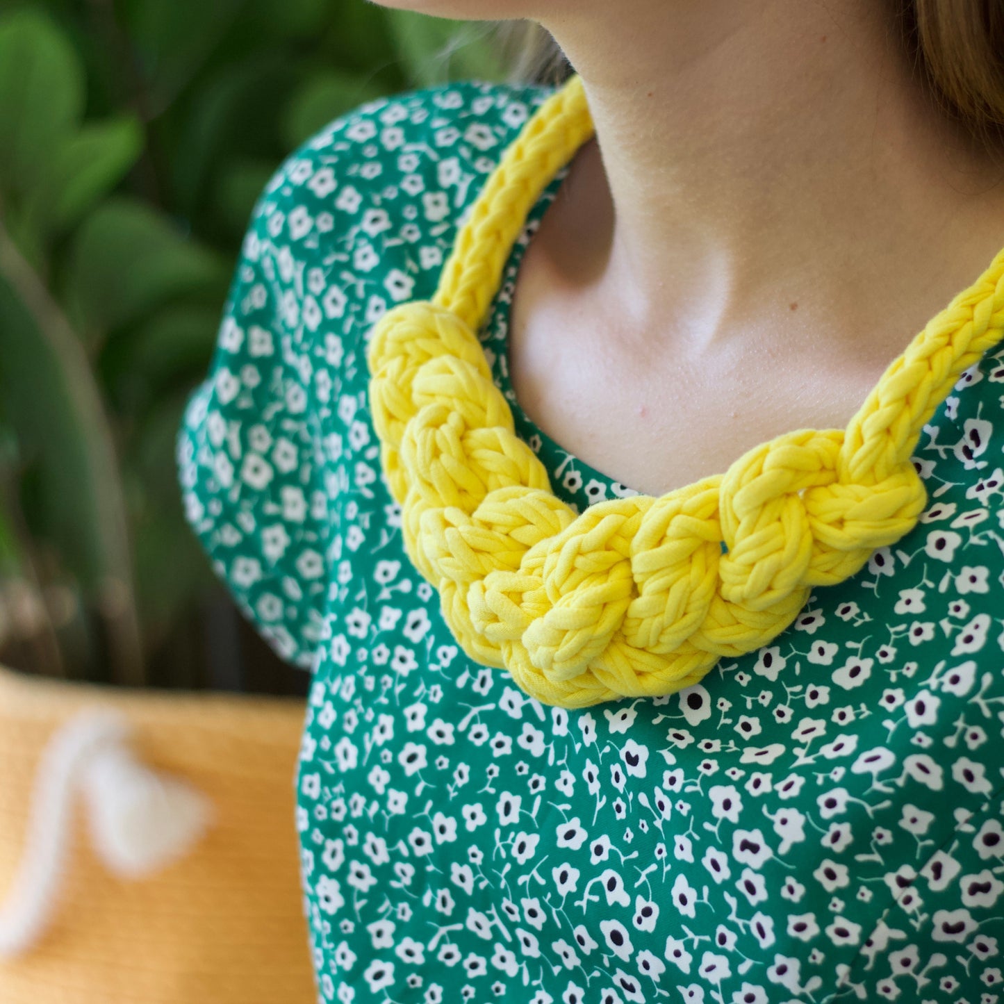 T-shirt yarn, Maxi 9-11 mm, Yellow