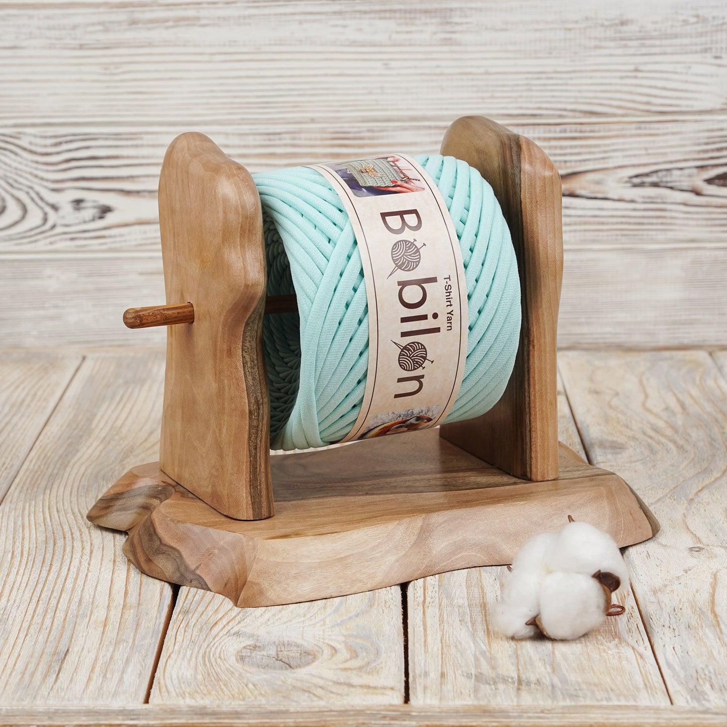 T-shirt yarn, Mini 5-7 mm, Mint