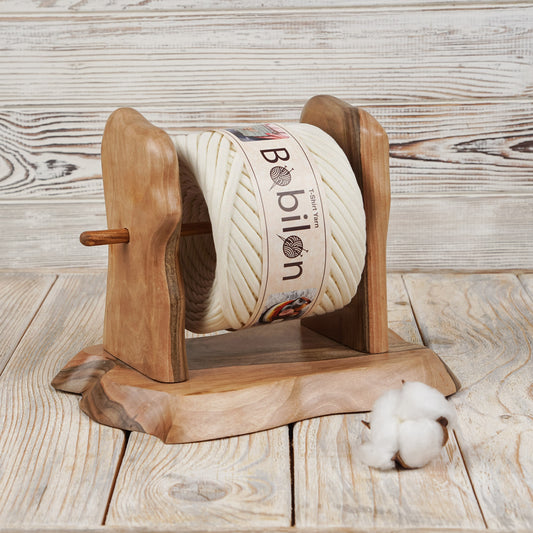 T-shirt yarn, Maxi 9-11 mm, Vanilla