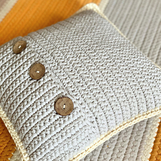 T-shirt yarn, Micro 3-5 mm, Stone