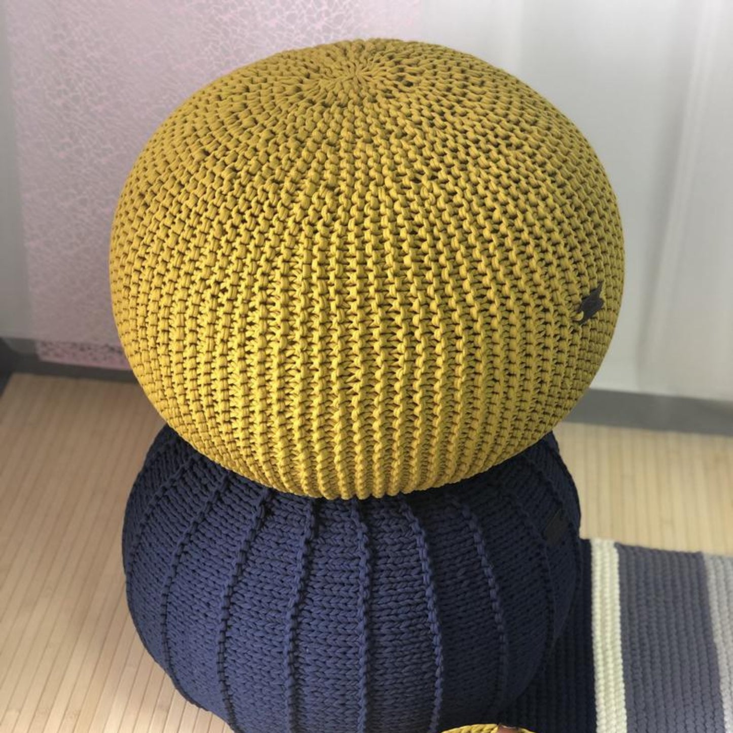 T-shirt yarn, Mini 5-7 mm, Golden Lime
