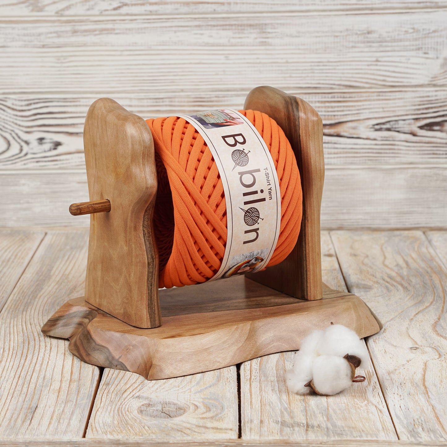 T-shirt yarn, Micro 3-5 mm, Orange