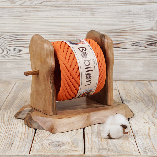 T-shirt yarn, Medium 7-9 mm, Orange