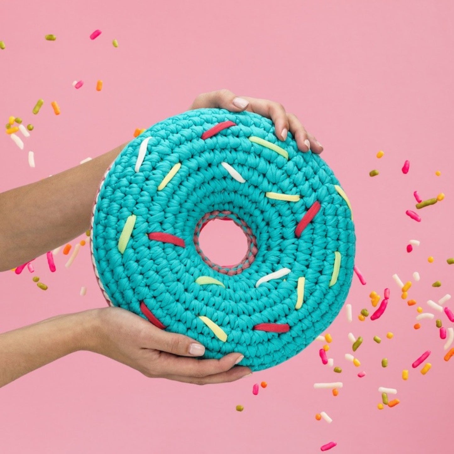 T-shirt yarn, Mini 5-7 mm, Tiffany