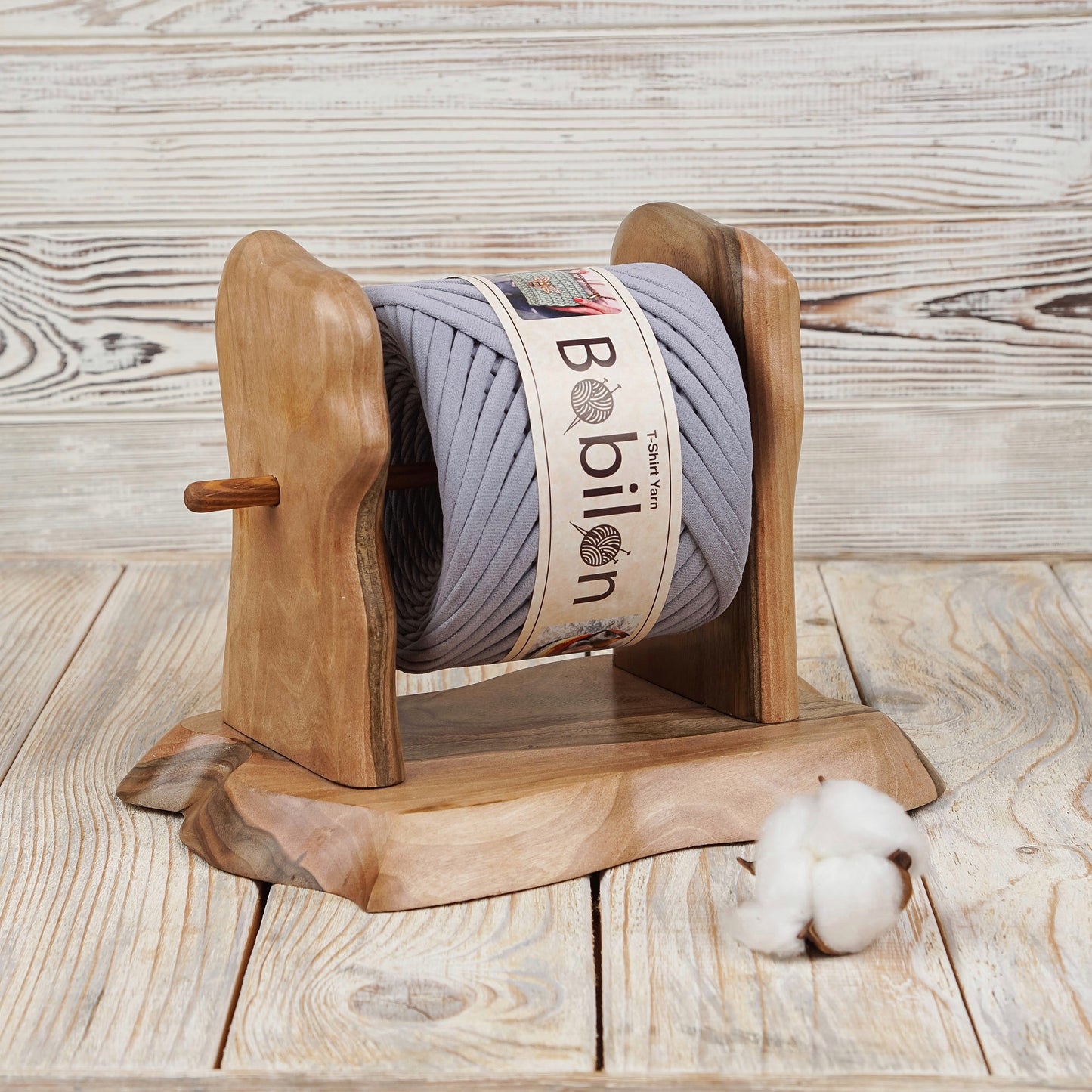 T-shirt yarn, Mini 5-7 mm, Space Gray