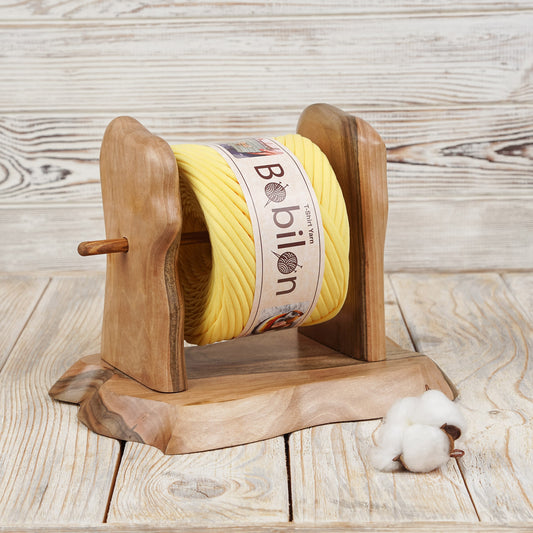 T-shirt yarn, Medium 7-9 mm, Yellow