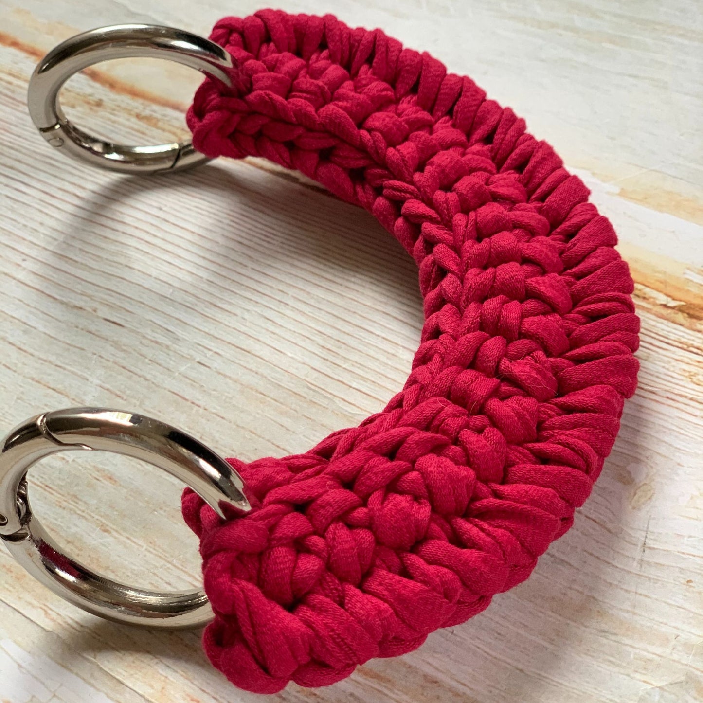 T-shirt yarn, Micro 3-5 mm, Ruby