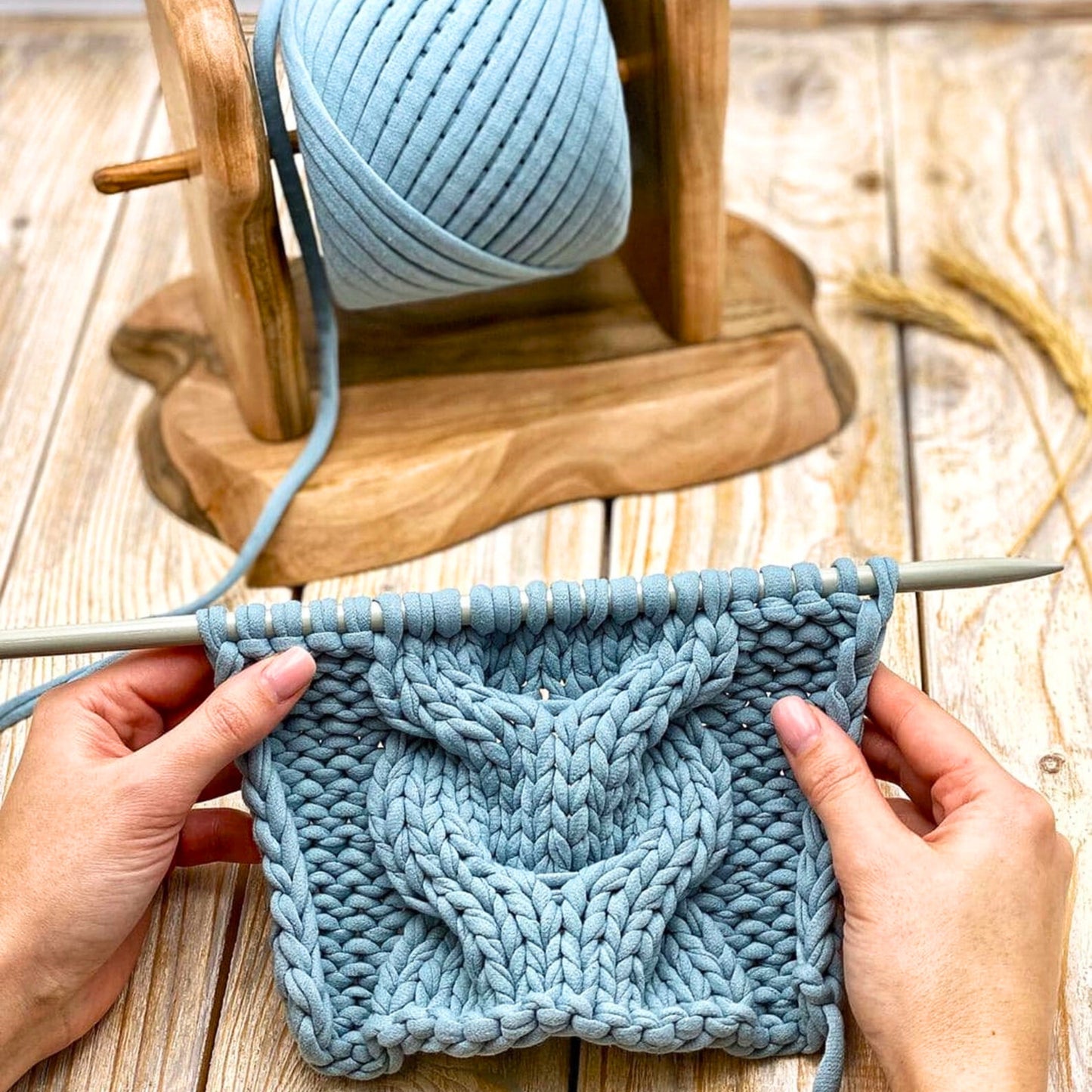 T-shirt yarn, Mini 5-7 mm, Smoky