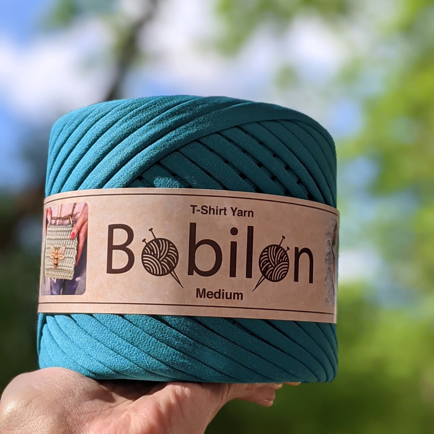 T-shirt yarn, Micro 3-5 mm, Deep Ocean