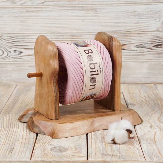 T-shirt yarn, Micro 3-5 mm, Blush Pink