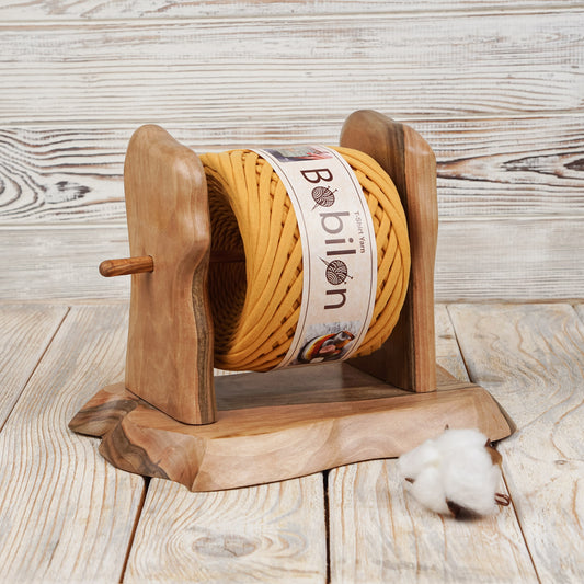 T-shirt yarn, Micro 3-5 mm, Mustard