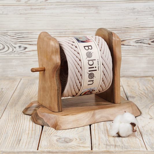 T-shirt yarn, Maxi 9-11 mm, Ivory