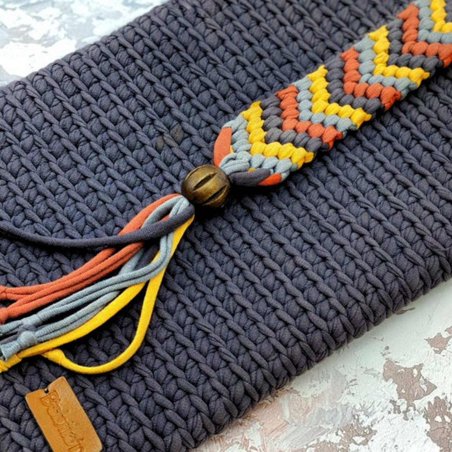 T-shirt yarn, Mini 5-7 mm, Nightfall