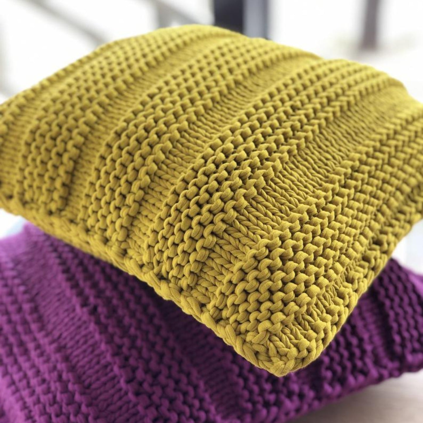 T-shirt yarn, Mini 5-7 mm, Golden Lime