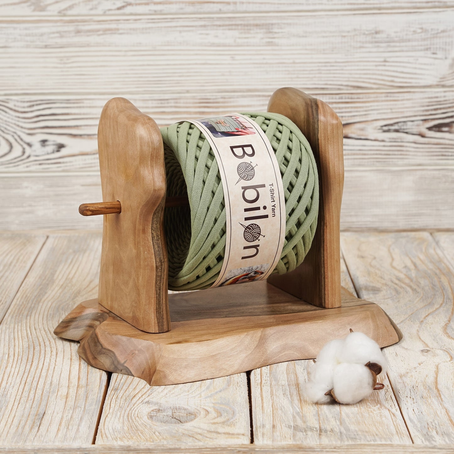 T-shirt yarn, Micro 3-5 mm, Olive