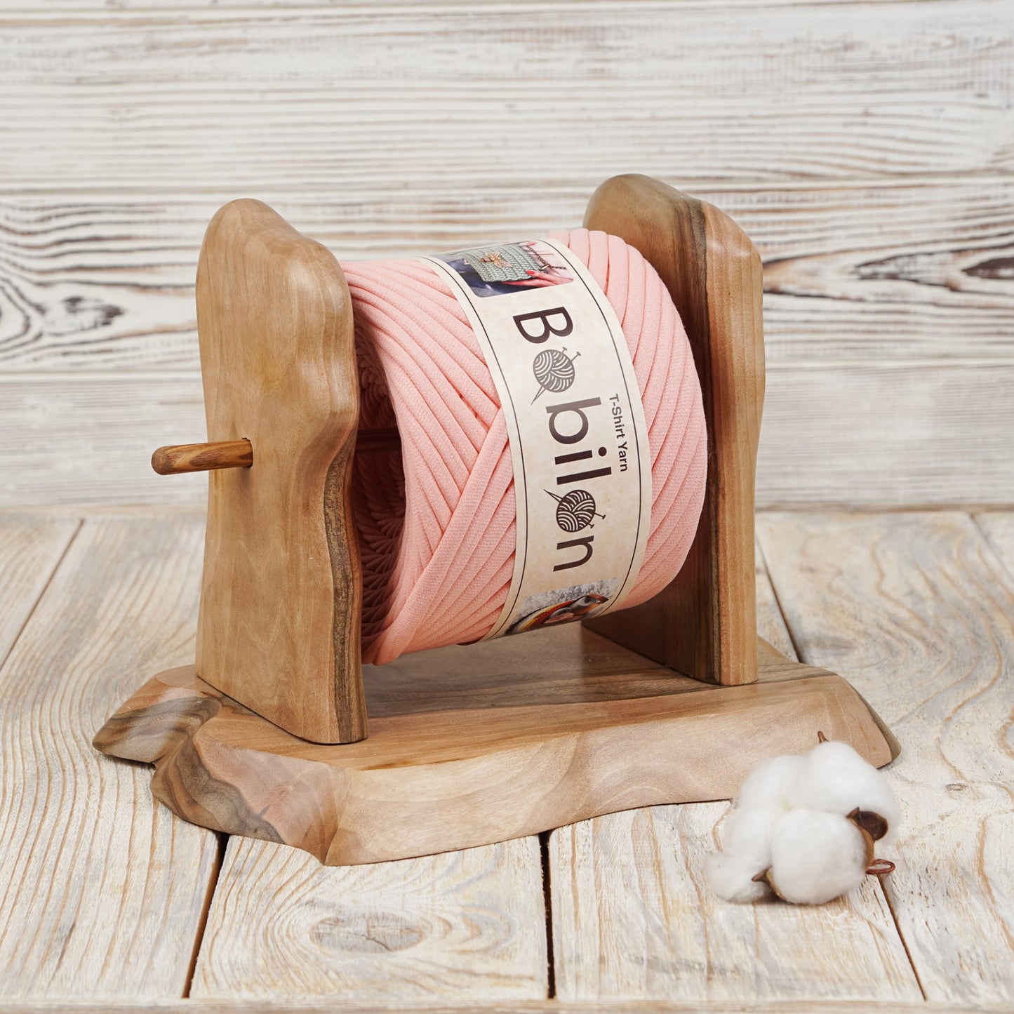 T-shirt yarn, Micro 3-5 mm, Marshmallow