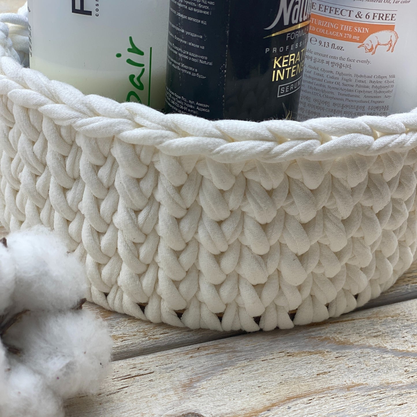 T-shirt yarn, Mini 5-7 mm, Ice-Cream