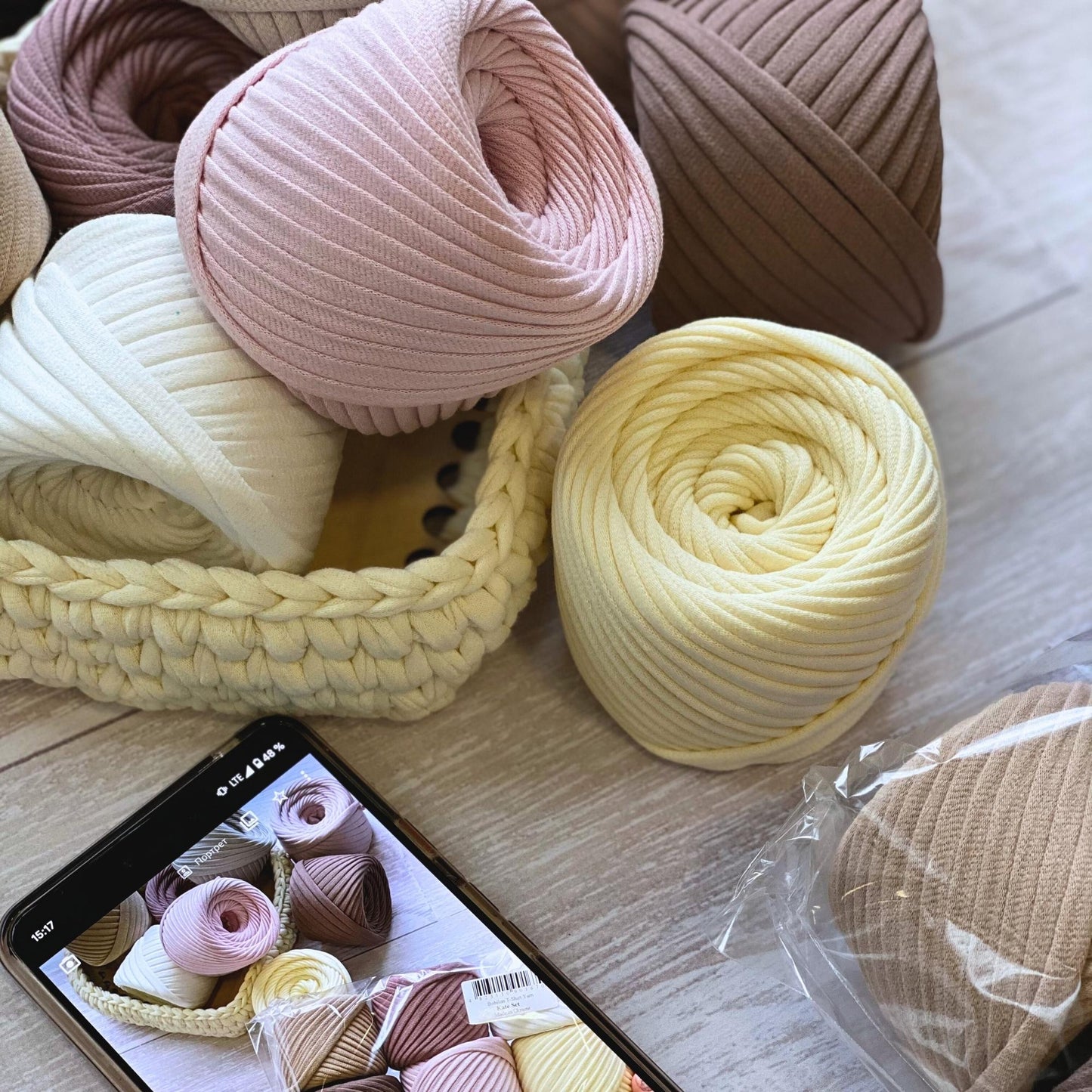 T-shirt yarn, Kate set