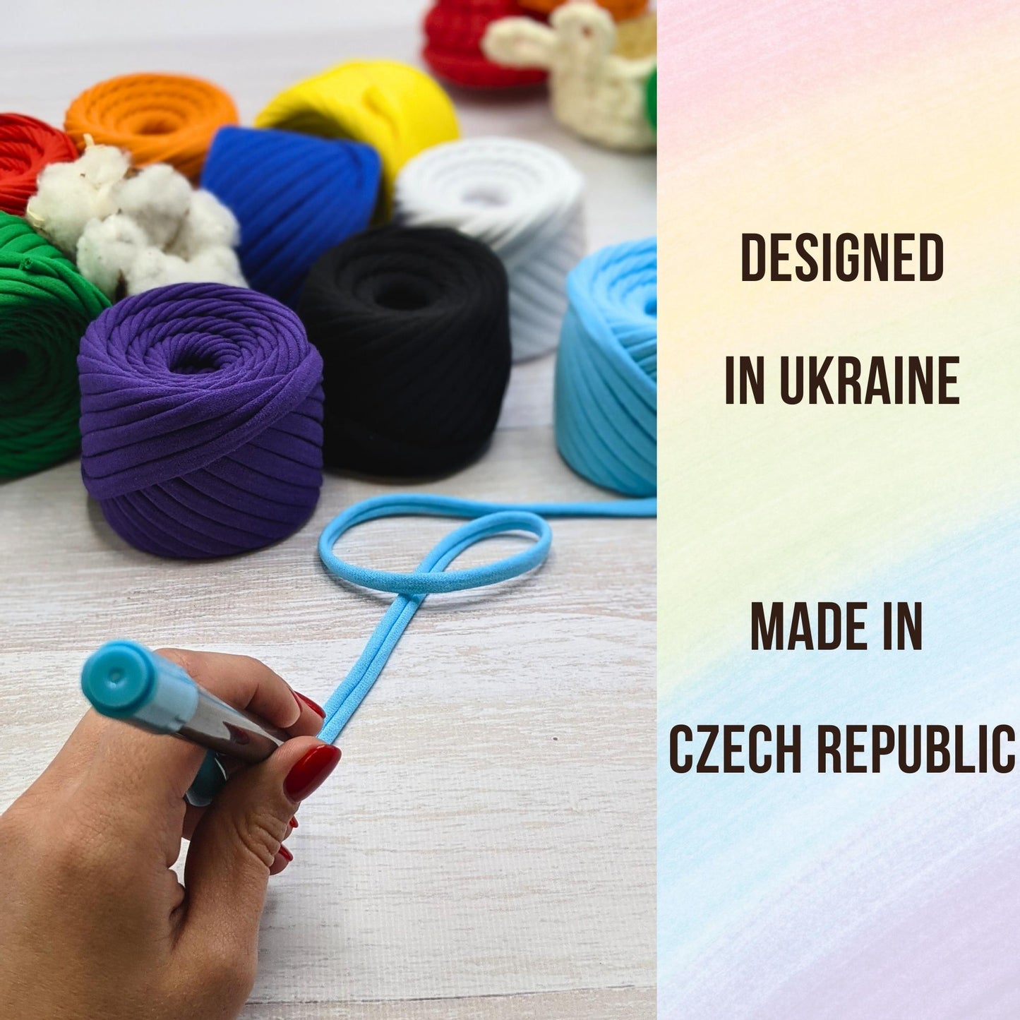 T-shirt yarn, Rainbow set