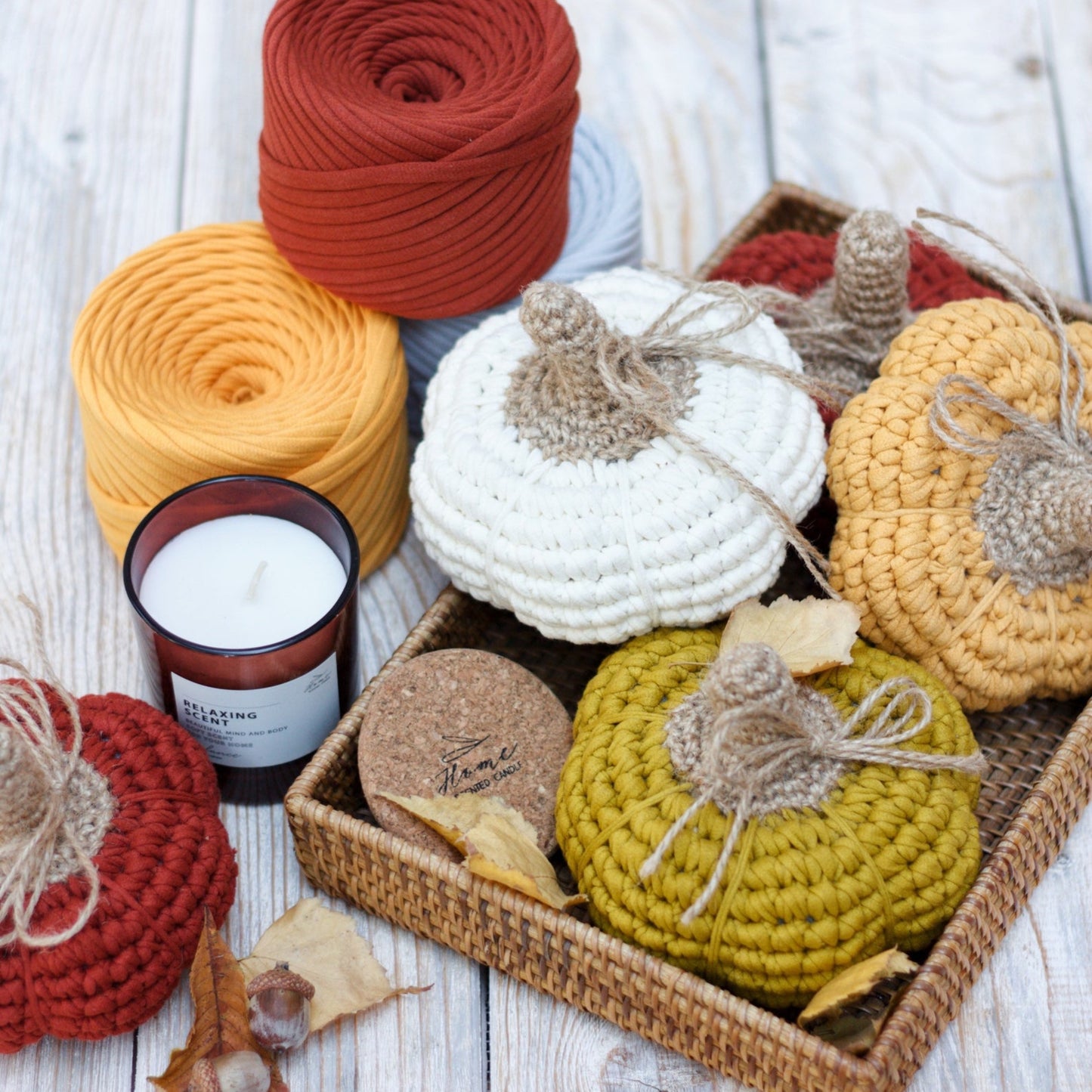 T-shirt yarn, Medium 7-9 mm, Mustard