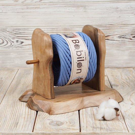 T-shirt yarn, Medium 7-9 mm, Cornflower
