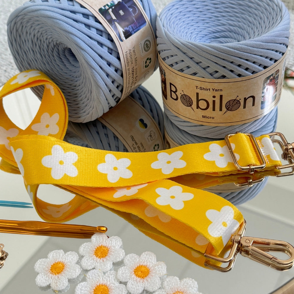 T-Shirt yarn crochet kit "Funny Pack"