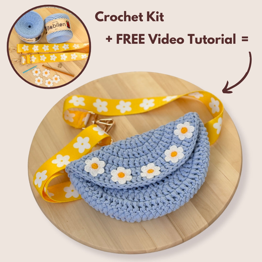 T-Shirt yarn crochet kit "Funny Pack"