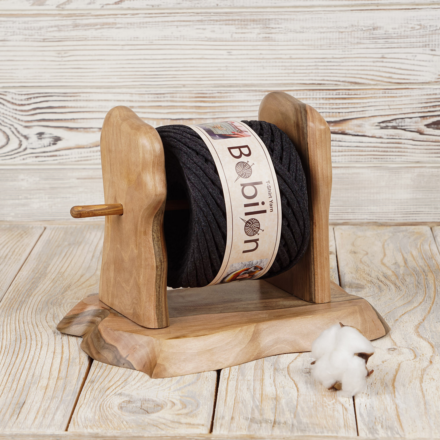 T-shirt yarn, Mini 5-7 mm, Graphite