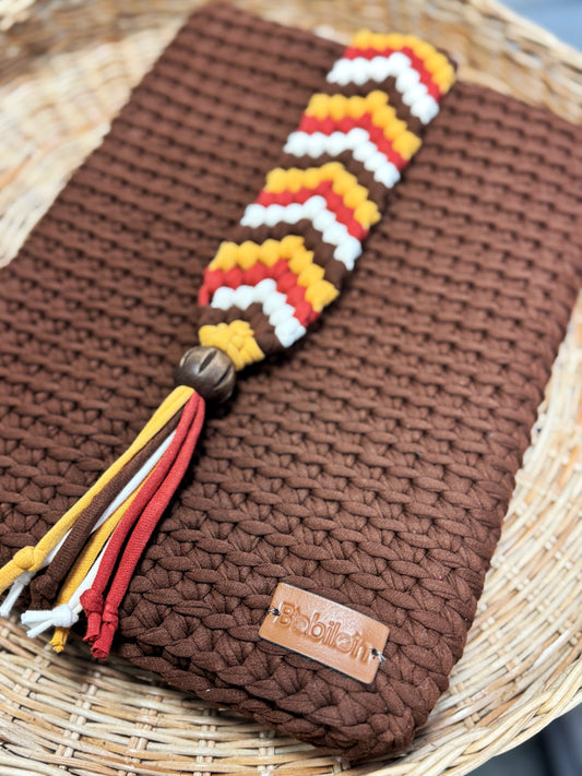 T-shirt yarn, Maxi 9-11 mm, Sweet Brownie