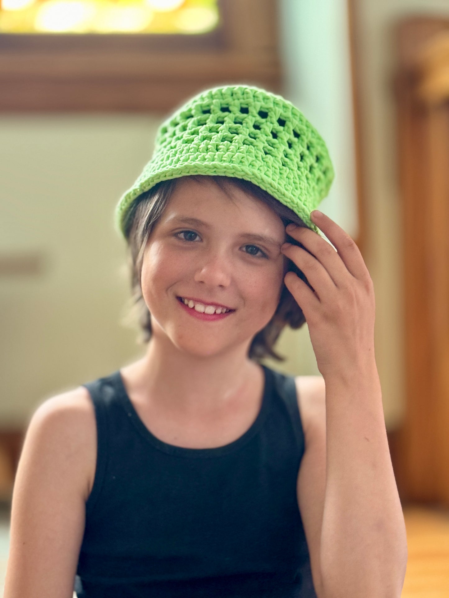 T-shirt yarn for Jonah's Bucket Hat