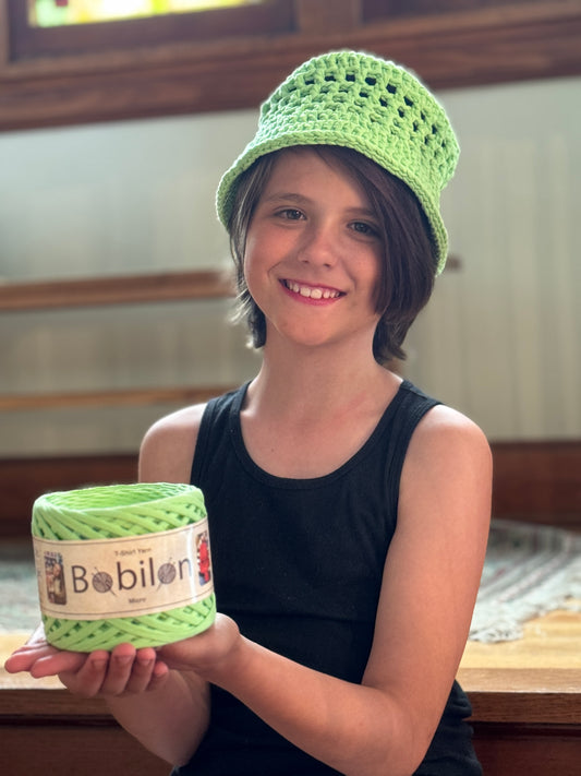 T-shirt yarn for Jonah's Bucket Hat