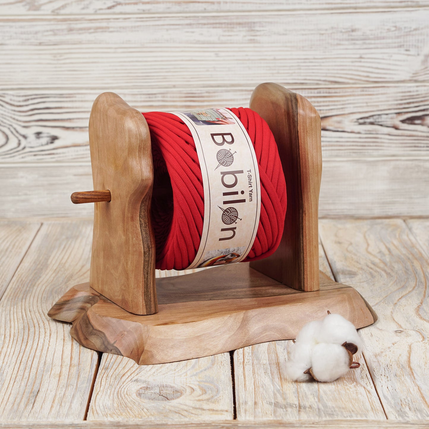 T-shirt yarn, Micro 3-5 mm, Lady in Red