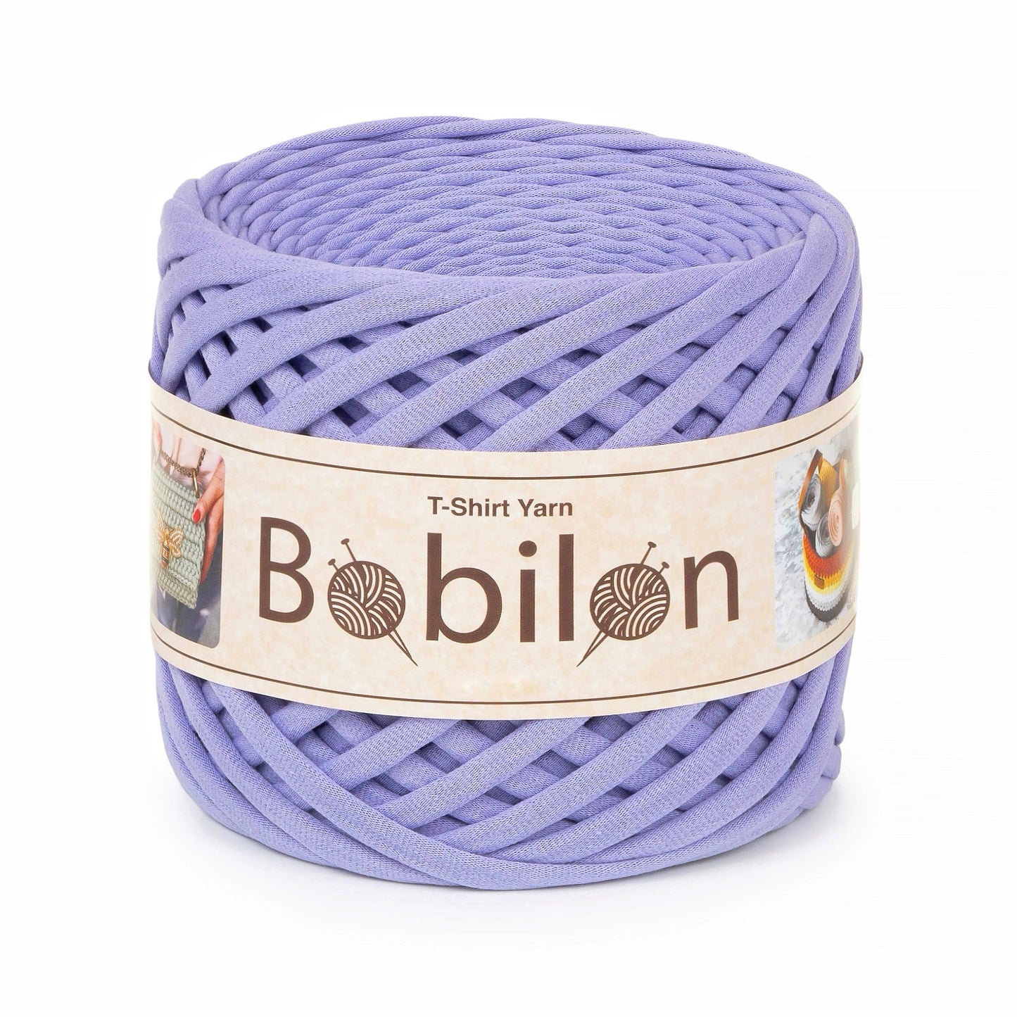 T-shirt yarn, Micro 3-5 mm, Lavender