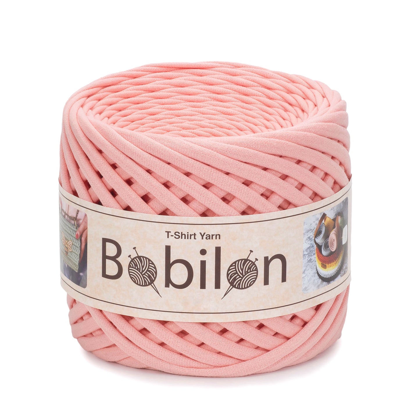 T-shirt yarn, Micro 3-5 mm, Marshmallow