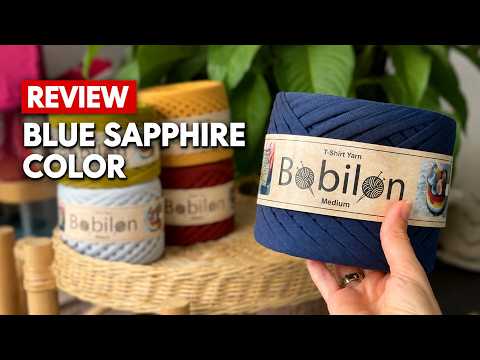 T-shirt yarn, Micro 3-5 mm, Blue Sapphire