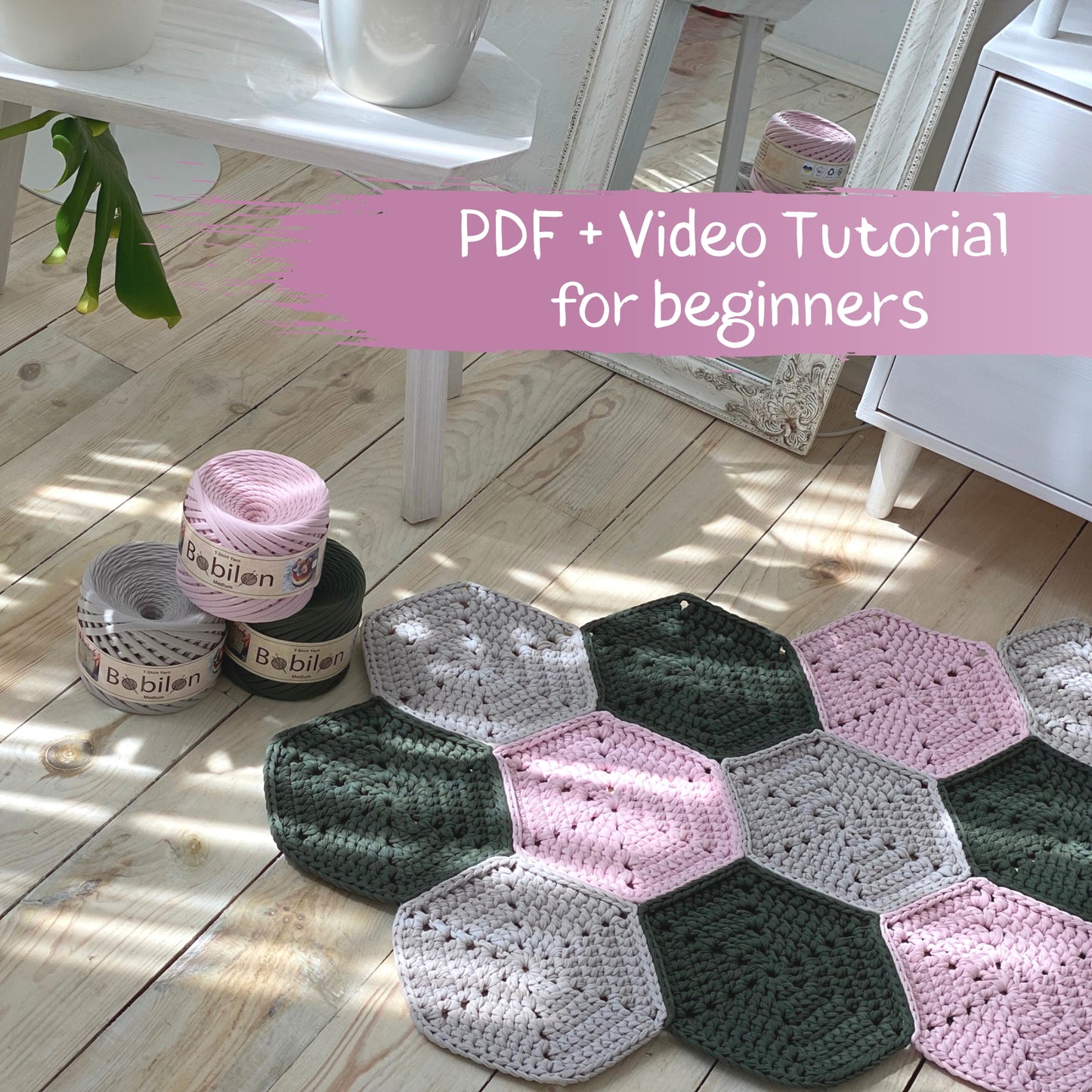 Crochet PDF Pattern "Diamond carpet"