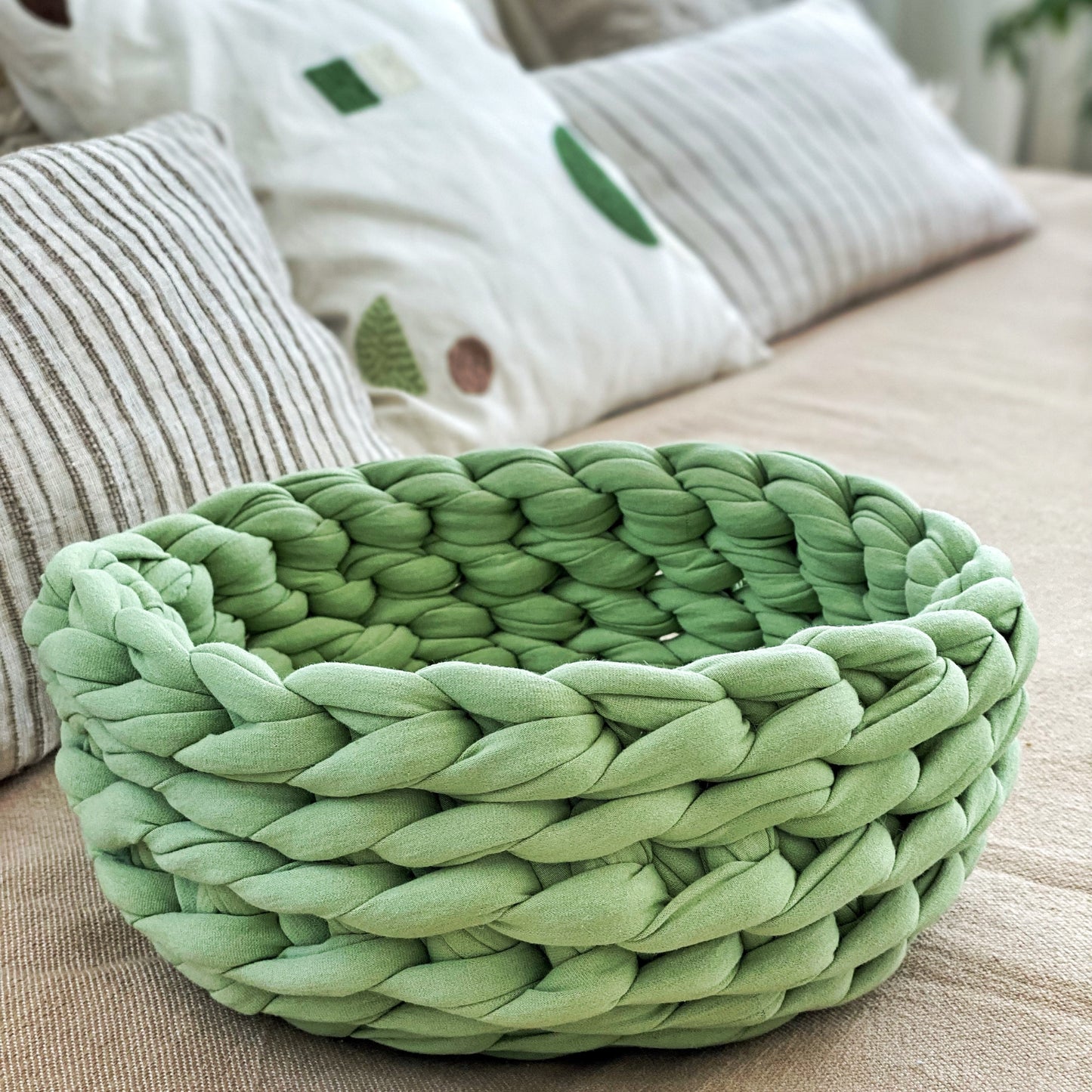Super Thick T-Shirt Yarn 20–30 mm for Giant Crochet, Hand Knitting & Macrame – Chunky Cotton Tube Yarn – DIY Home Decor – Mr. Gray
