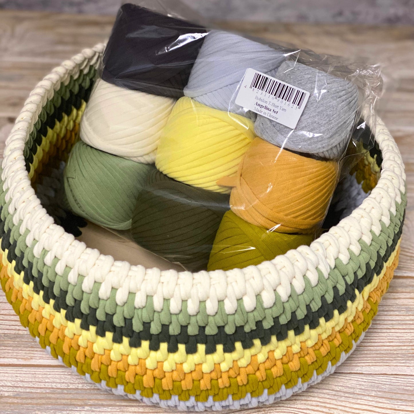 T-shirt yarn, Angelina set