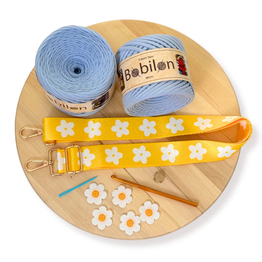 T-Shirt yarn crochet kit "Funny Pack"