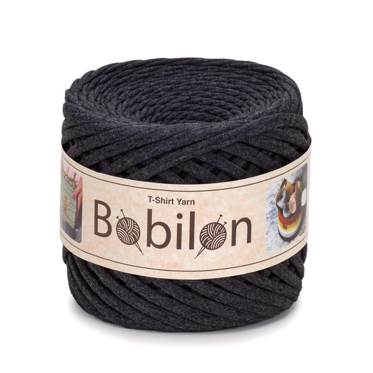 T-shirt yarn, Medium 7-9 mm, Graphite