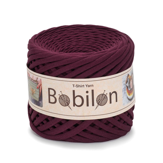 T-shirt yarn, Medium 7-9 mm, Marsala