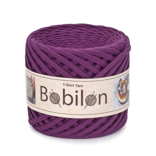 T-shirt yarn, Medium 7-9 mm, Plum Pie