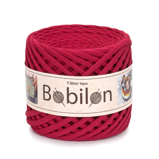 T-shirt yarn, Medium 7-9 mm, Ruby